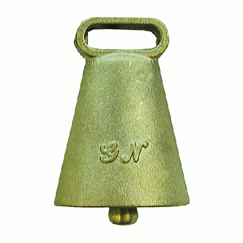 pz 6 campana ovale in ottone lucido mm 34x45 campane campanaccio mucche bovini