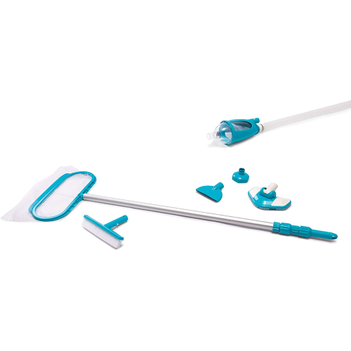 Intex 28003 Deluxe kit set de accesorios para limpieza de piscinas con aspirador de red y cepillo