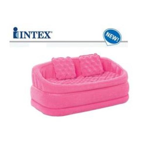 2 seater pink sofa intex inflatable camping sofa fuchsia 68573