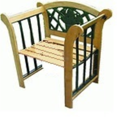 fauteuil Ã  ressort chaise pour mobilier d&#39;extÃ©rieur 78x48xh88 cm fonte et bois