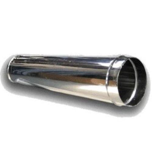 Ala tubo per stufe in acciaio inox 100 cm 1 mt Ø 8 cm 80 mm canna fumaria