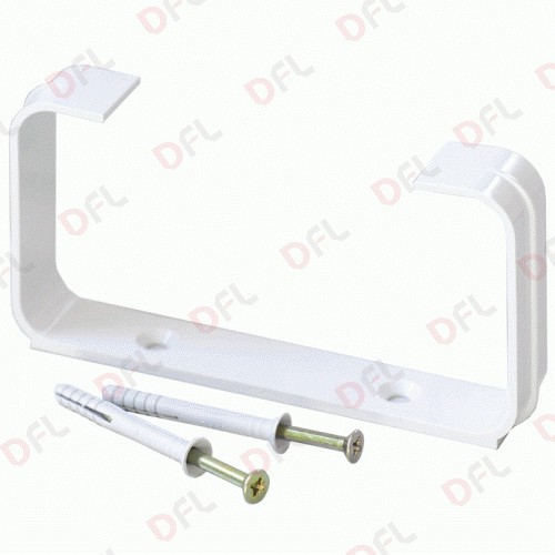 Pair of brackets for ducted ventilation white 120 x 60 mm 12 x 6 cm