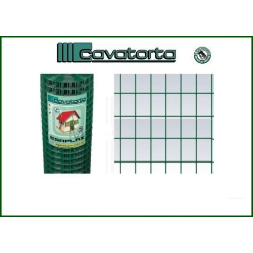 Electro-welded plasticized hexaplax net cavatorta cm h 200x25 m mesh 75x50 mm