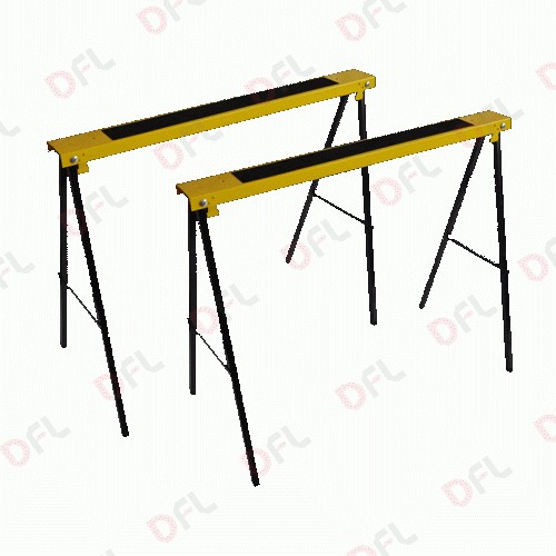 K2F pair of resealable metal trestles capacity 100 kg work support