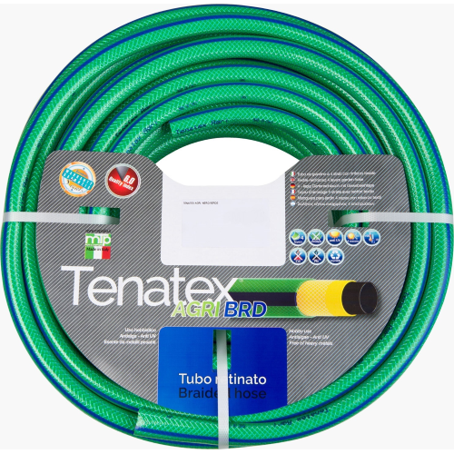 Tubo Tenatex Agri verde retinato 25 mt da 5/8" 15 mm + kit per irrigazione giardino 