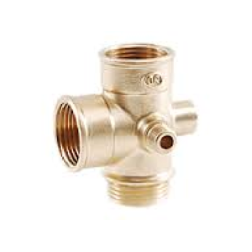 5-way manifold valve fitting for autoclave in brass MF 1 &quot;threaded