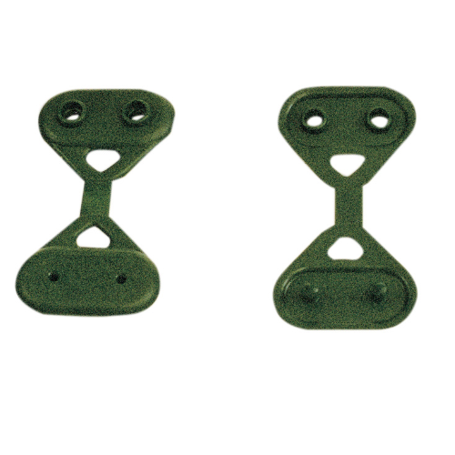 conf. 50 clips green bottons per fissaggio teloni e teli ombreggianti