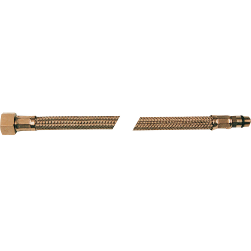 cf 2 pcs single-lever flexible hose cm 35 size 10x1 short steel brass flexible