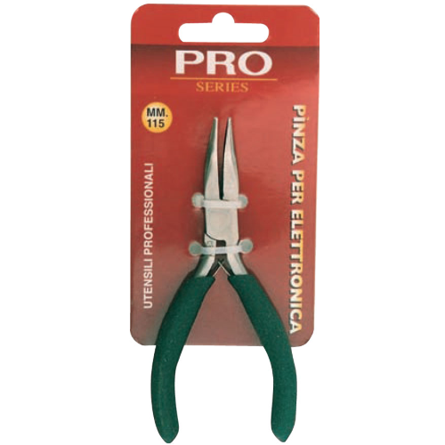 mini pliers for electrician curved jaws in steel, non-slip handle mm 115