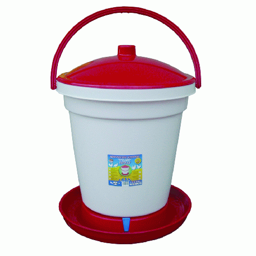 rapid clean pvc drinker for chicken and hen cages 18 lt cm 36x45