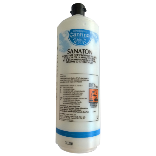 Detergente líquido Sanaton 1 kg para el lavado de vasijas de vino y material enológico