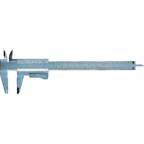 ventesimal caliber 160 mm with vernier measuring tool reading 1/20 mm