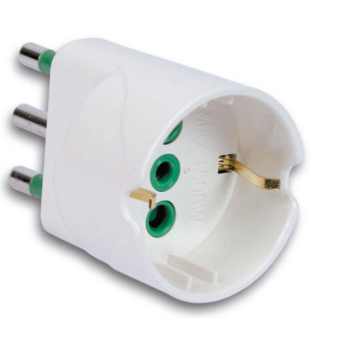 Fanton simple adapter with 16A plug with 1 schuko electric current IP20