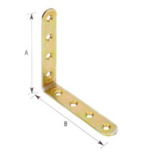 steel corner joint plate for wooden grating panels 100x100 mm