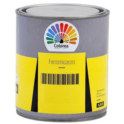 Colorea vernice smalto ferromicaceo 0,750 lt per ferro e ferro battuto satinato metallico vari colori
