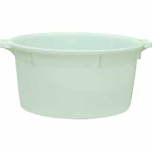 275 lt white non-toxic HD polyethylene tub for foodstuffs Ø 110 x 35 h container container for grape must