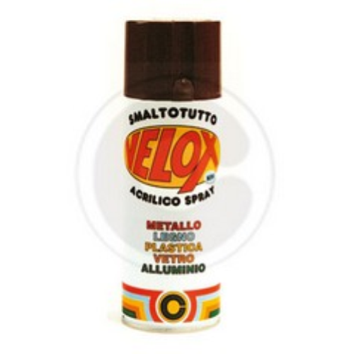 bomboletta ml 400 Velox spray acrilico nero opaco RAL 9005 smalto colori