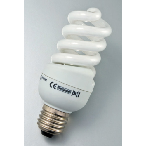 Beghelli Compact spiral lamp energy saving bulb 25W E27 cold