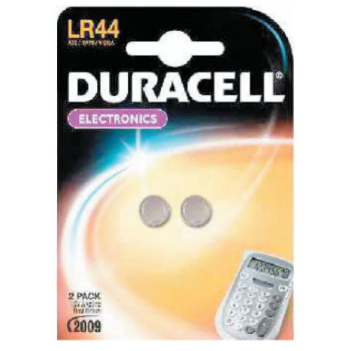 cf 2 pilas de botÃ³n alcalinas Duracell LR44 de 1,5 V para calculadora