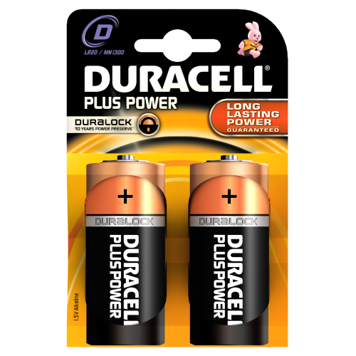 cf 2 pilas Duracell Plus alcalinas 1,5 V MN1400-D pilas para linterna