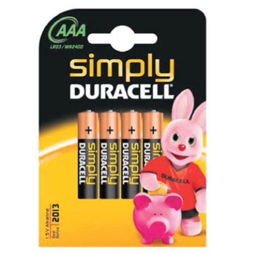 cf 4 Stk. Duracell Plus-Batterien MN2400 1,5-W-Alkalibatterien