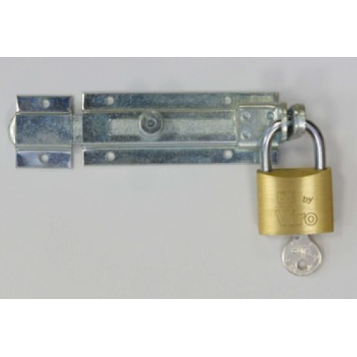 IBFM padlock bolt art 36 mm 150 in galvanized steel with strike