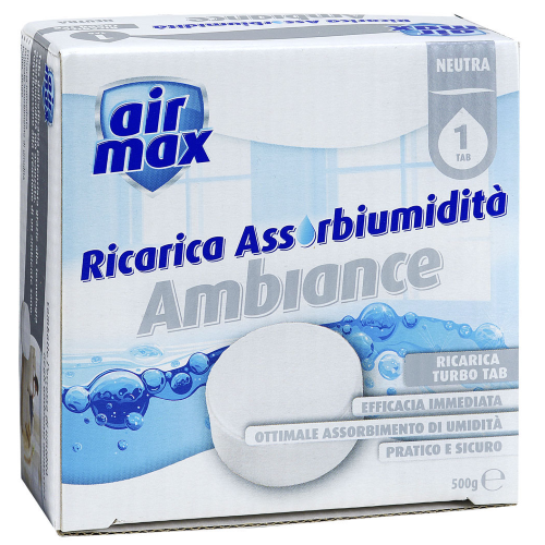 Air max 500 gr refill tab absorbiumidit? neutral for domestic environments