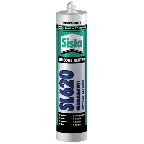 Mastic silicone marron Sista 300 ml SL620 pour charpente en tÃ´le