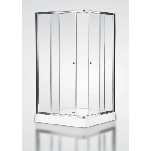 cabina de ducha 80x100 cm en muebles de baÃ±o de vidrio transparente de 6 mm