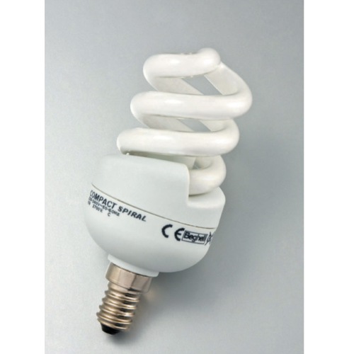 Beghelli Compact spiral lamp energy saving bulb 11W E14 cold
