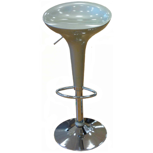 swivel stool Albi silver swivel bar stools footrest in steel