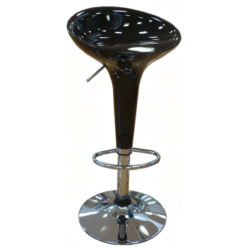swivel stool Albi black swivel bar stools footrest in steel