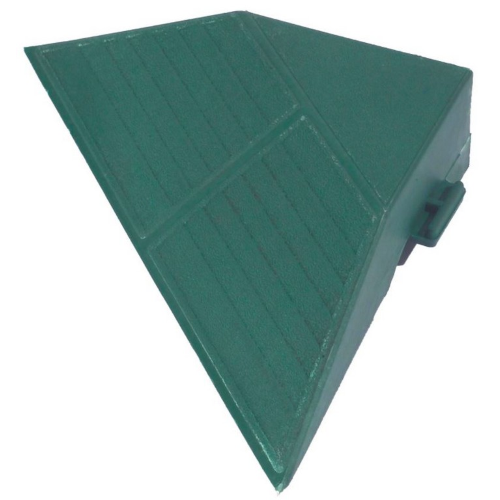 Set mit 4 Ecken für Boden P40 aus grünem Polypropylen innen und außen