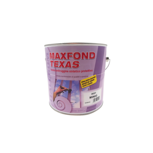 Italcrom Maxfond Texas 2,5 lt synthetischer Rostschutzprimer rotes Blei das Eisen schützt