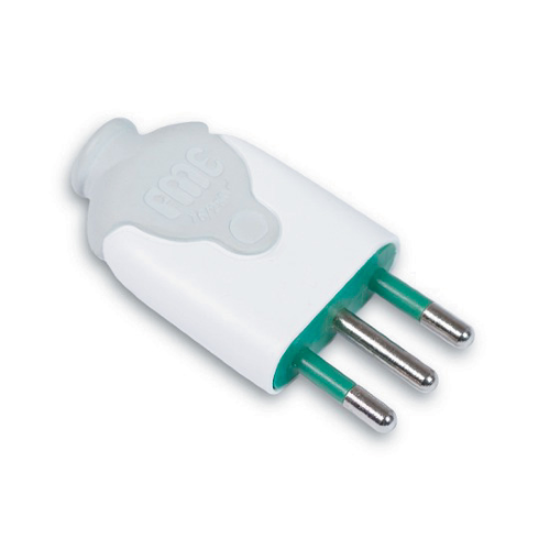 Fme art 80.020 removable straight plug S17 16A + T 2P according to CEI standards