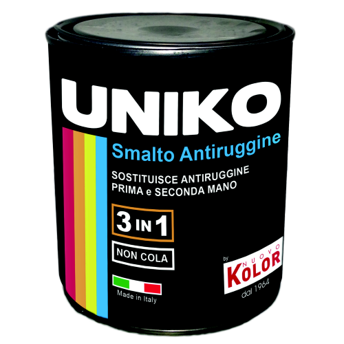 smalto Uniko grigio antracite 750 ml vernice con antiruggine applicabile anche su ruggine