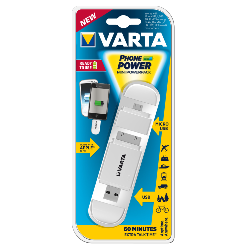 Varta battery emergency Minipowerpack battery 60 minutes autonomy