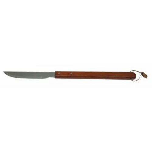 Montana steel knife with wooden handle for barbecue accessories