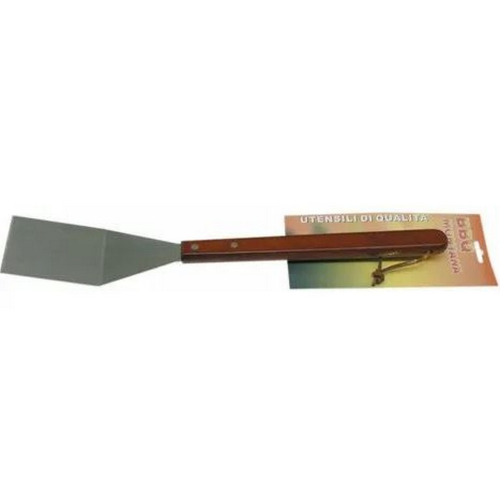Montana narrow steel spatula with wooden handle for barbecue accessories