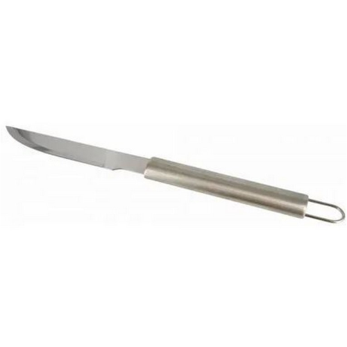 Couteau de barbecue Texas en acier inoxydable et accessoires de manche en acier brossé