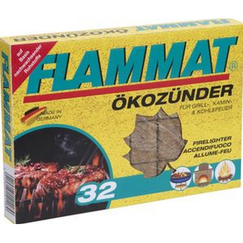 Briquet écologique Flammat 32 cubes allume-feu pour barbecues et cheminées