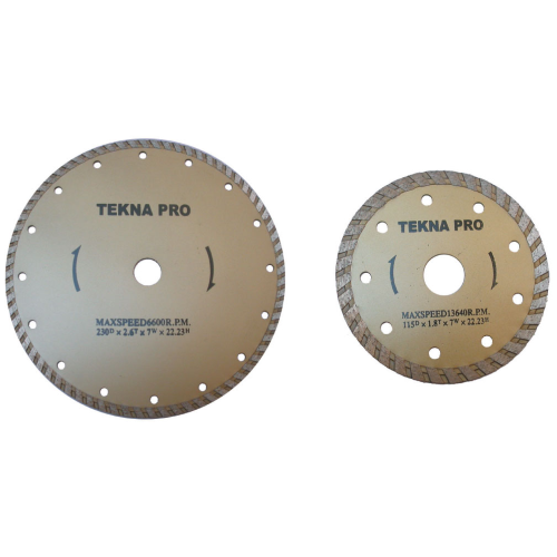 Disque diamant Tekna Pro? 115 mm avec jante continue pour chantiers