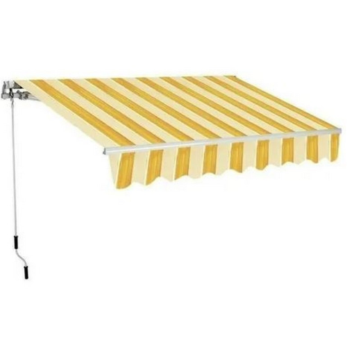 SanGiorgio tenda da sole avvolgibile a rullo giallo/bianco/arancio 2x3 mt fissaggio sia soffitto che parete
