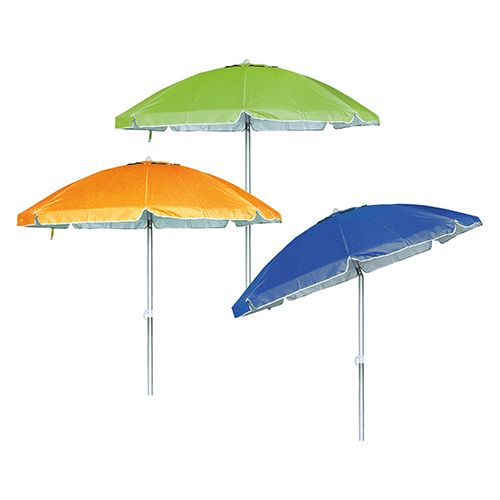 Mexico parasol de plage et de piscine Ø 2 m toile polyester duplex colorée mât en aluminium avec joint et sac de transport