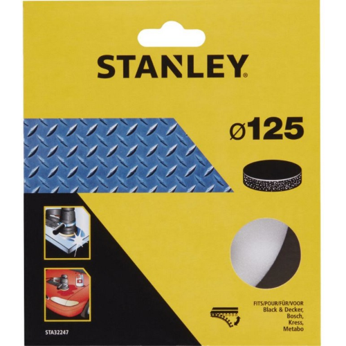 Stanley STA32247 tampone lucidatore a strappo 125 mm per levigatrice rotorbitale