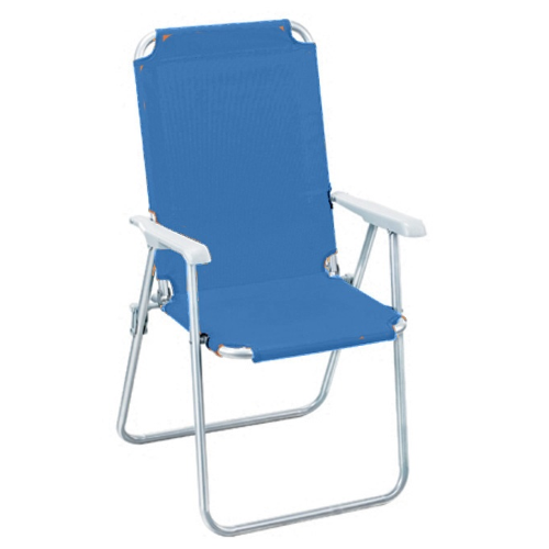 Katia Magnum Sessel blaue Stahlstruktur Klappstuhl für Strand Pool Garten