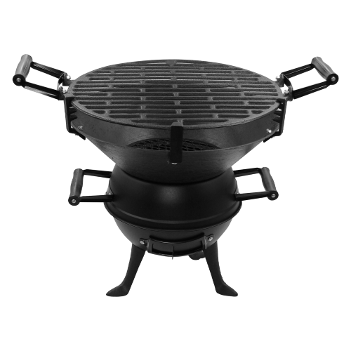 Barbecue model Lampo ø 35 cm cast iron plate steel structure charcoal suitable for balconies, terraces, gardens or fireplaces
