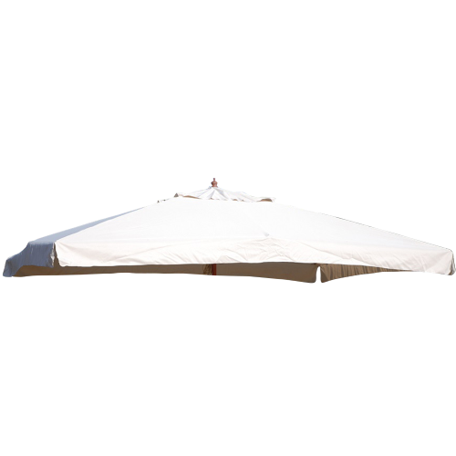 Telo top copertura di ricambio per ombrellone con palo centrale Oasis 3x4 mt ecrù in poliestere con airvent