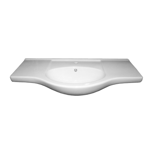 Lavabo intégral en céramique cm 85 pour modèle de meuble de salle de bain Eva