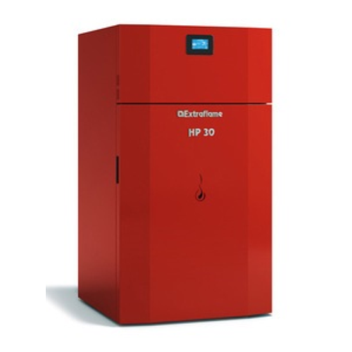 La Nordica Extraflame caldaia termopellet HP30 33,9 kw per 888 m³ rosso